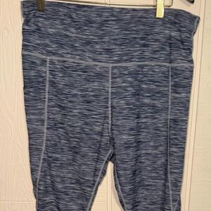 NELEUS leggings capri blue etch yoga activewear 2x